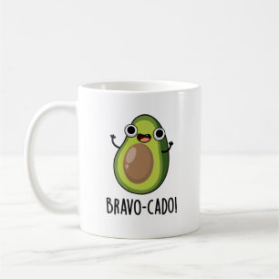 Caneca De Café Bravo Sulcado Funny Avocado Pun