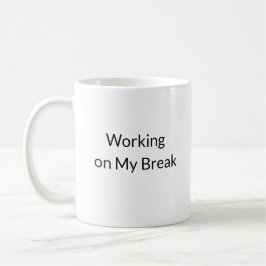Caneca De Café Break Time Vibes Funny Mug