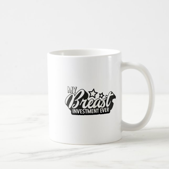 Caneca De Café Breast Implants Ies Funny New S Plastic Surgery  (Direita)