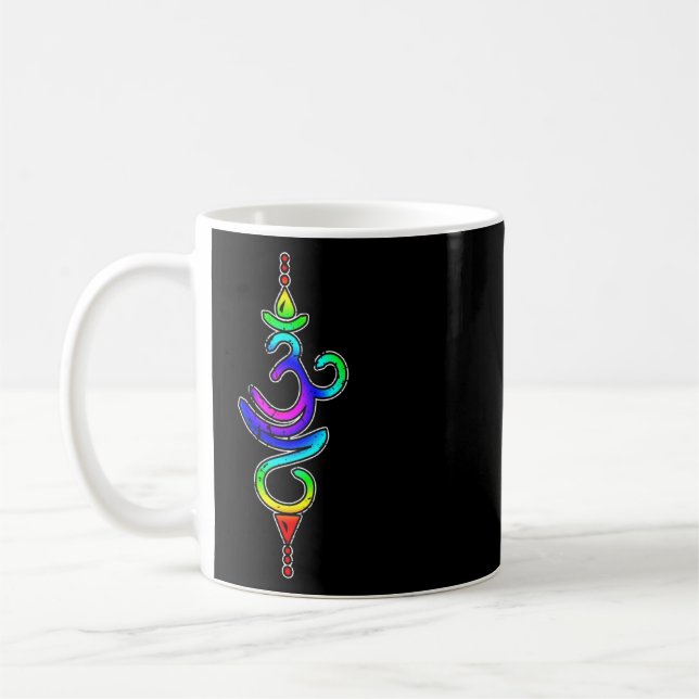 Caneca De Café Breathe Symbol Chakra Mindthing Hinduism Breathi (Esquerda)