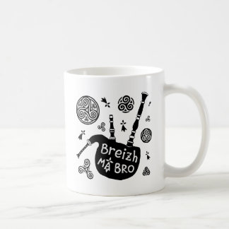 Caneca De Café Breizt mãe Bro