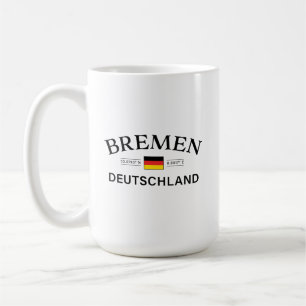 Caneca De Café Bremen Alemanha Coordena Alemão