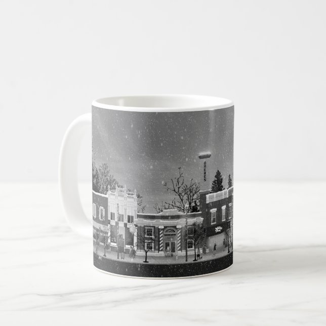 Caneca De Café Bremen, BW 'Winter Wonderland' Coffee Mug (Frente Esquerda)
