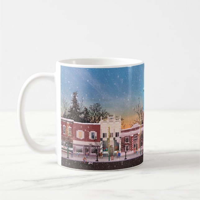 Caneca De Café Bremen, Indiana Winter Wonderland 11oz Coffee Cup (Esquerda)