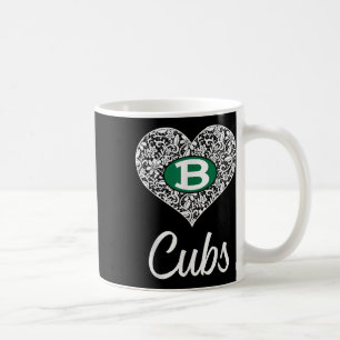 Caneca De Café Brenham Cubs Logo Lace Heart Hs