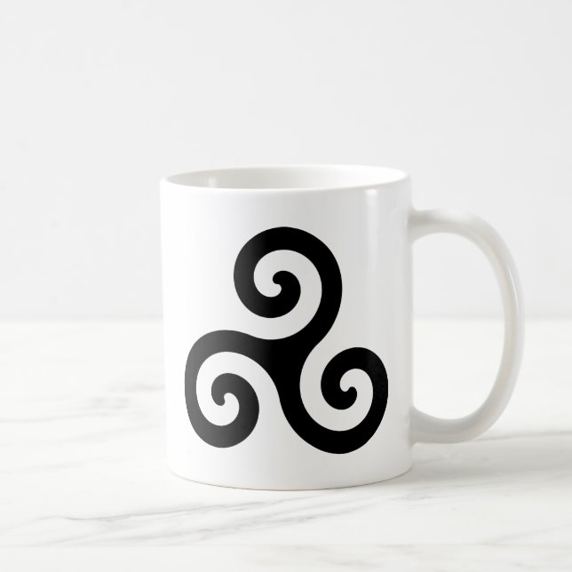 Caneca De Café Bretagne/Breizh/Britanny (Direita)
