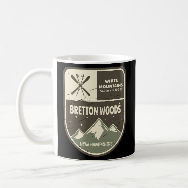 Caneca De Café Bretton Woods White Mounges New Hampshire (Esquerda)