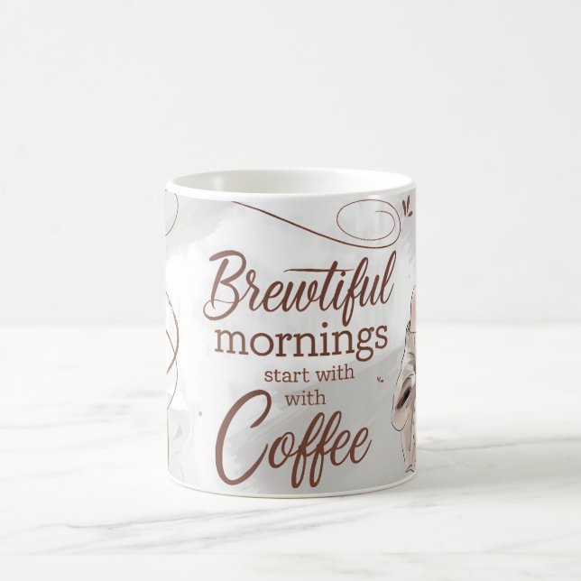 Caneca De Café Breve Manhãs Café Lover Mug (Centro)
