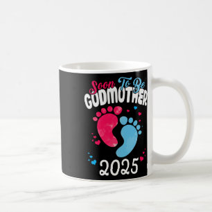 Caneca De Café Brevemente Ser Madrinha 2025 Anúncio De Gravidez