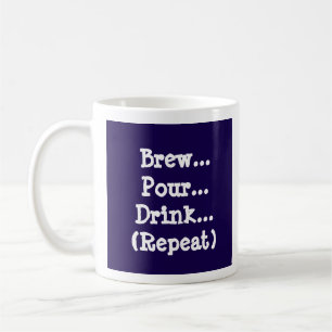 Caneca De Café Brew, Pour, Bebida (Repetir) 