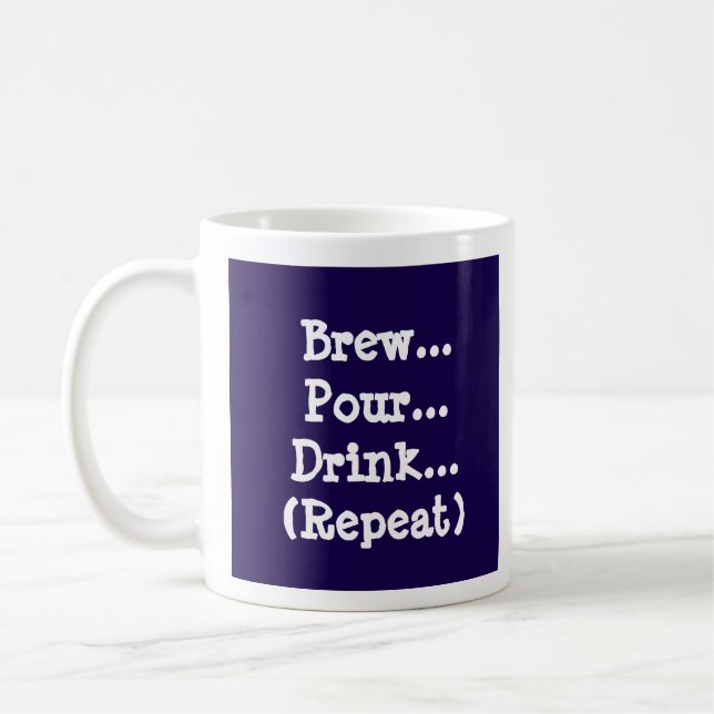 Caneca De Café Brew, Pour, Bebida (Repetir) (Esquerda)