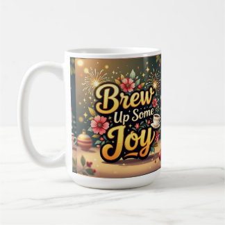 Caneca De Café Brew up some joy merry Christmas