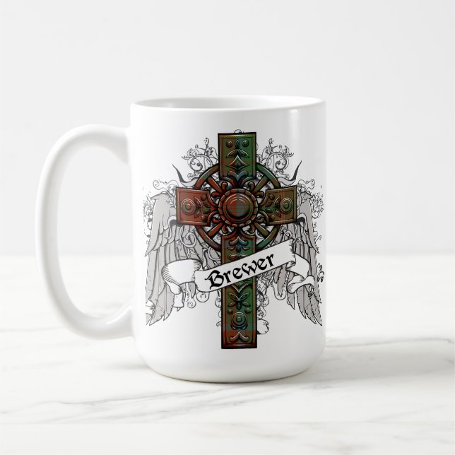 Caneca De Café Brewer Tartan Cross (Esquerda)