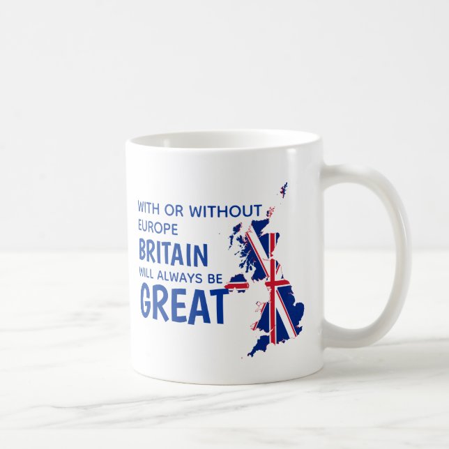 Caneca De Café BREXIT Excelente do referendo na Grã-Bretanha na E (Direita)