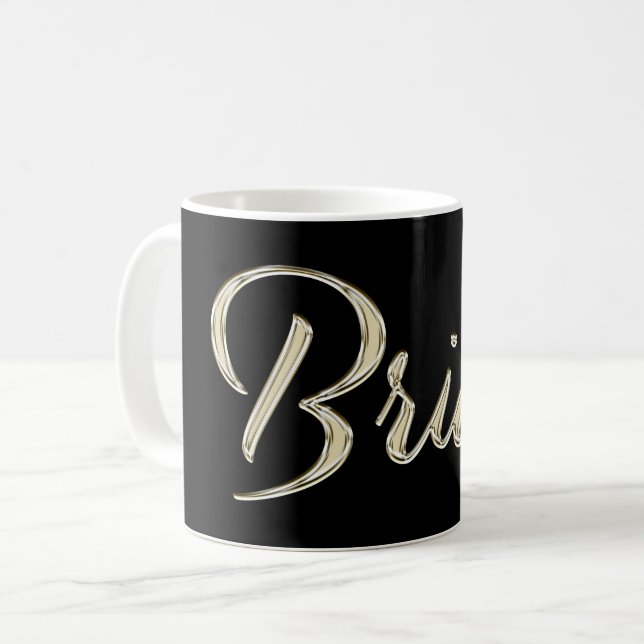 Caneca De Café Brian Name whitegold Tasse Teetasse Kaffeetasse (Frente Esquerda)