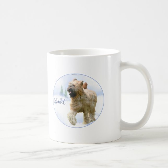 Caneca De Café Briard Noel (Direita)