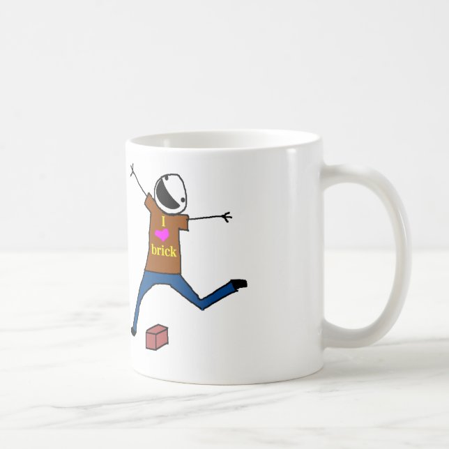 Caneca De Café Brick Jumping (Direita)