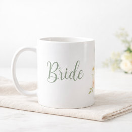 Caneca De Café Bride to Be Wildflower Garden Personalized