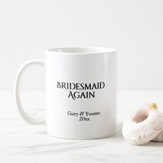 Caneca De Café Bridesmaid Novamente (Com Donut)