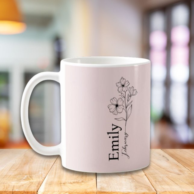 Caneca De Café Bridesmaid Primrose Nascimento mês Flor fevereiro (Bridesmaid Primrose Birth Month Flower February Coffee Mug)