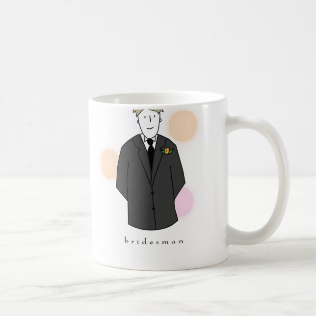 Caneca De Café Bridesman (Direita)