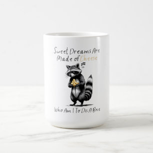 Caneca De Café Brie de Guaxinim Fofinho Trocadilho Doce Queijo Fr