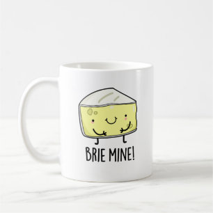Caneca De Café Brie Mine Queijo Engraçado