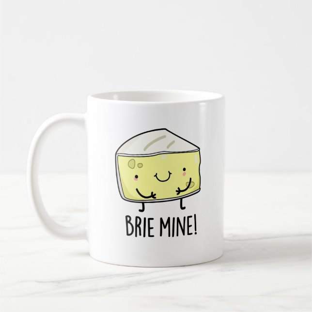 Caneca De Café Brie Mine Queijo Engraçado (Esquerda)