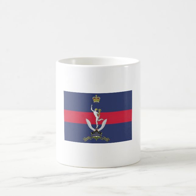 Caneca De Café Brigada de Gurkhas, Queens Gurkha Sinais taça/cane (Centro)