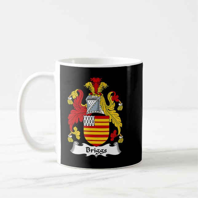 Caneca De Café Briggs Casaco da Guarda Familiar de Armas (Esquerda)