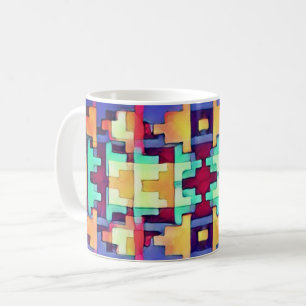 Caneca De Café Bright Abstrato Southwest