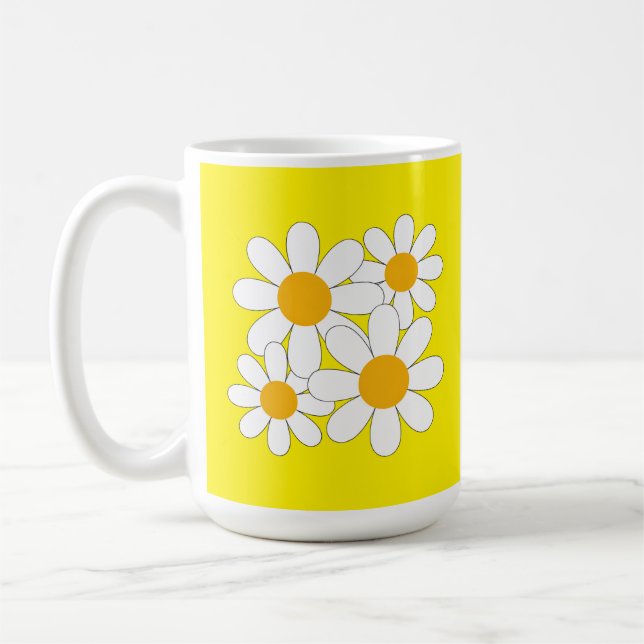 Caneca De Café Bright and Bold Daisy (Esquerda)