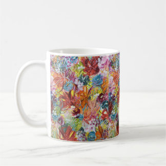 Caneca De Café Bright Floral Bonito Mug