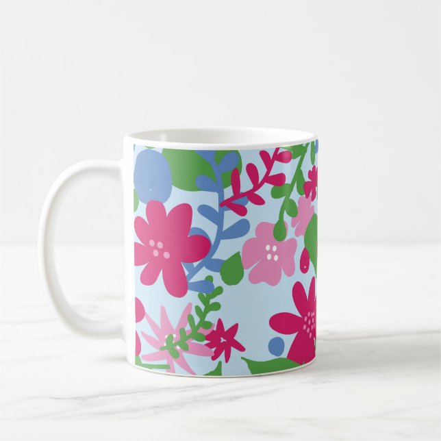 Caneca De Café Bright Floral Mug (Esquerda)