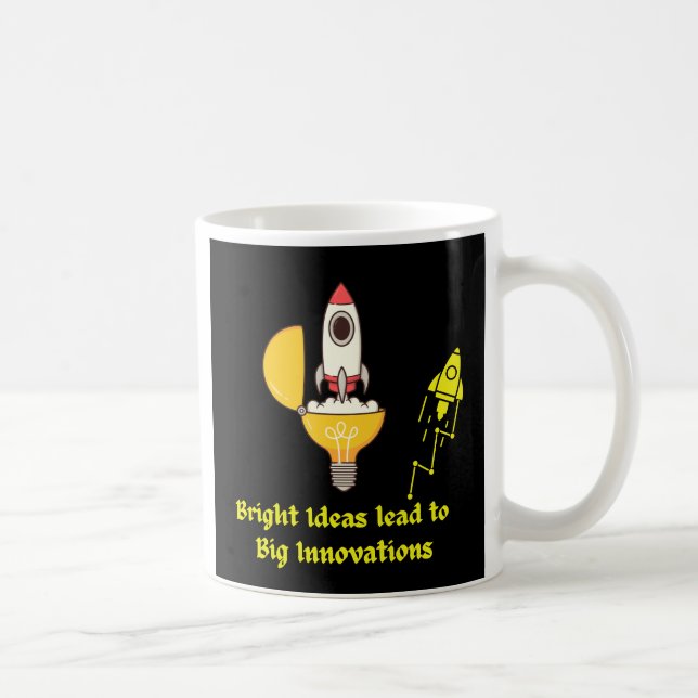 Caneca De Café Bright Ideas lead to big innovations (Direita)