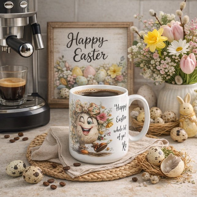 Caneca De Café Bright Springtime Easter Design  (Criador carregado)