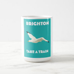 Caneca De Café Brighton "Pegue um Trem"