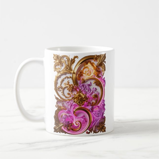 Caneca De Café Brilhância barroca - Voltando brevemente a Rococo (Esquerda)