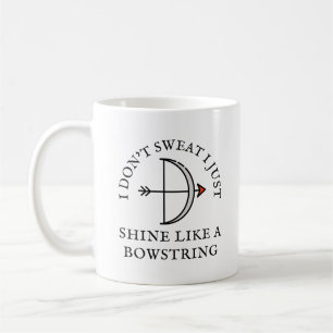 Caneca De Café Brilhante como uma corda-de-boi Archery Lover
