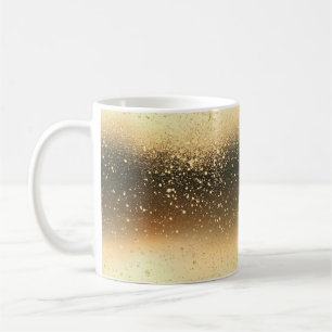 Caneca De Café Brilhante Dourado