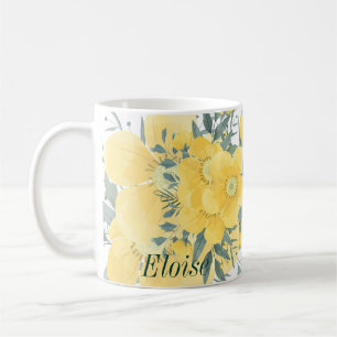 Caneca De Café Brilhantes Amarelos
