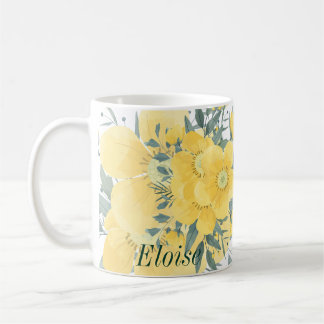 Caneca De Café Brilhantes Amarelos