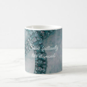 Caneca de Café Brilhantes Diamantes