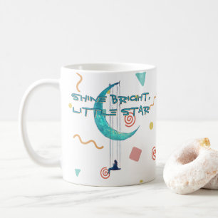 Caneca De Café Brilhe Forte, Pequena Estrela – Noite Estelar Fofa