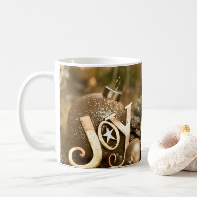Caneca de Café Brilho Alegria (Com Donut)