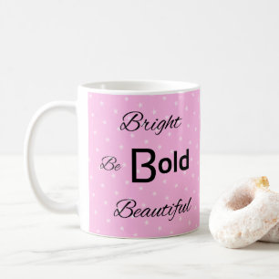 Caneca De Café Brilho Brilhante Belo Inspirador rosa