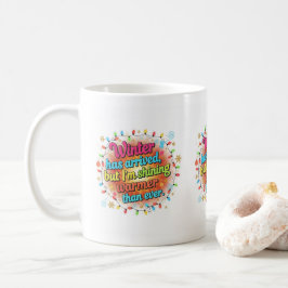 Caneca De Café Brilho de Inverno – Férias Quentes e Iluminadas