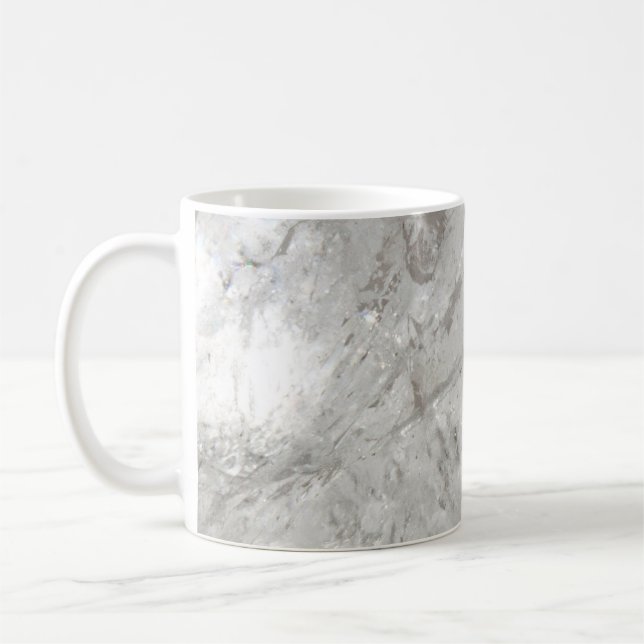 Caneca De Café brilho de quartzo cristal congelado amor cicatriza (Esquerda)