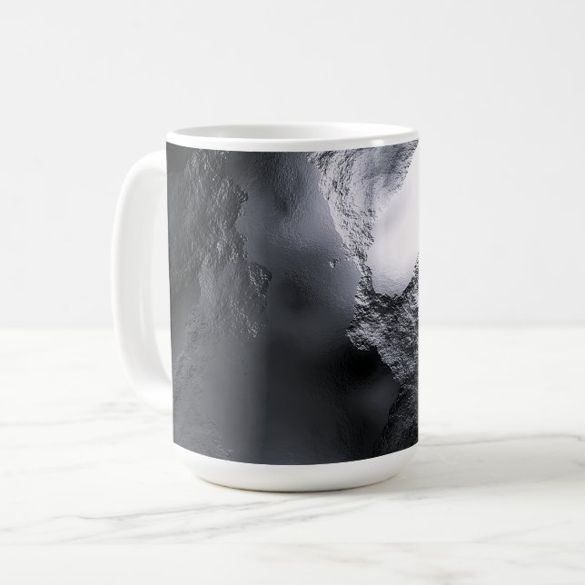 Caneca De Café Brilho de vidro de grafite (Frente Esquerda)
