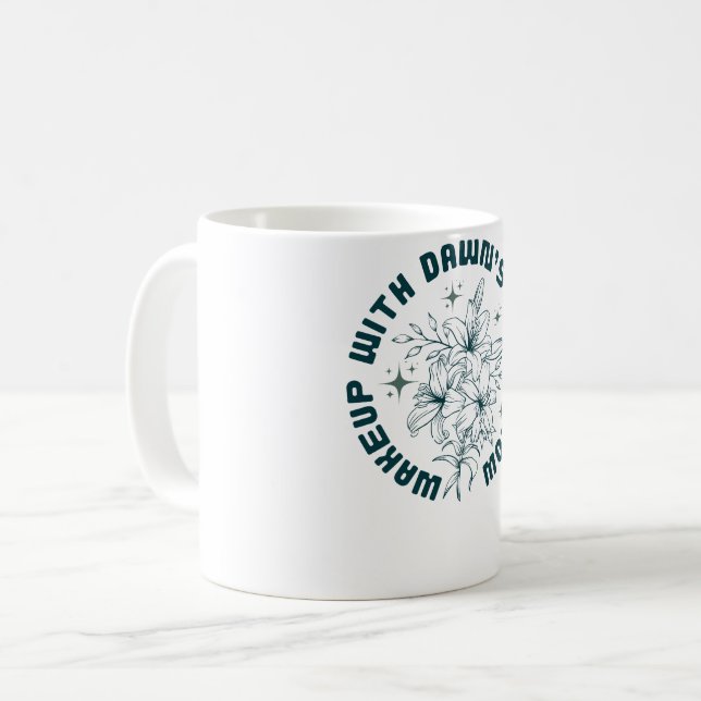 Caneca De Café Brilho do Amanhecer (Frente Esquerda)